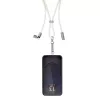 USB-C laidas Intenso Handykette 1,65 m, pintas nailonas, smėlio spalvos