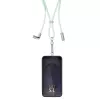 Intenso USB-C įkrovimo dirželis telefonui su laidu 60W greitas įkrovimas, reguliuojamas ilgis 1,65m, nailonas, žalia