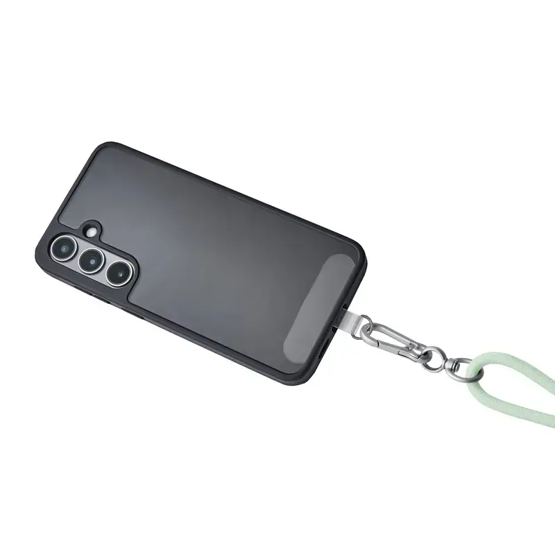 Intenso USB-C įkrovimo dirželis telefonui su laidu 60W greitas įkrovimas, reguliuojamas ilgis 1,65m, nailonas, žalia