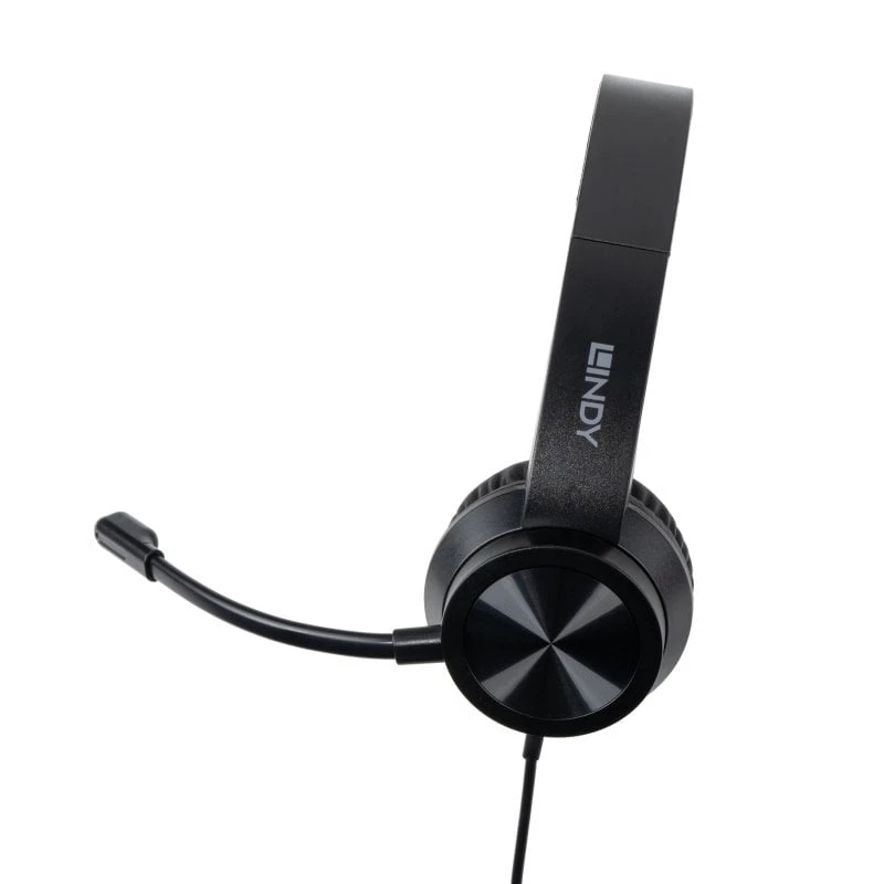 Ausinės Lindy USB-C biuro ausinės laidinės 20-20000 Hz 1,95 m juodos