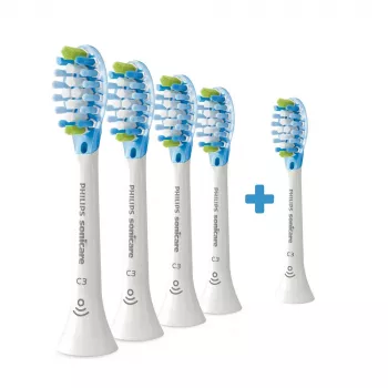 Šepetėlių galvutės Philips Premium Plaque Defence HX9045/87 5 vnt. Baltos