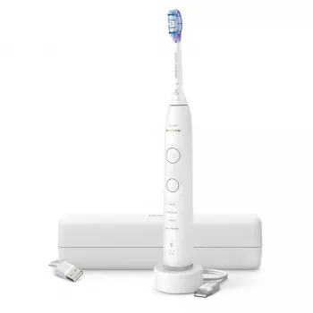 Sonic dantų šepetėlis Philips Series 7100 HX7420/01 — 62 000 judesių/min, 4 režimai, slėgio jutiklis, Bluetooth, įkraunamas (baltas)