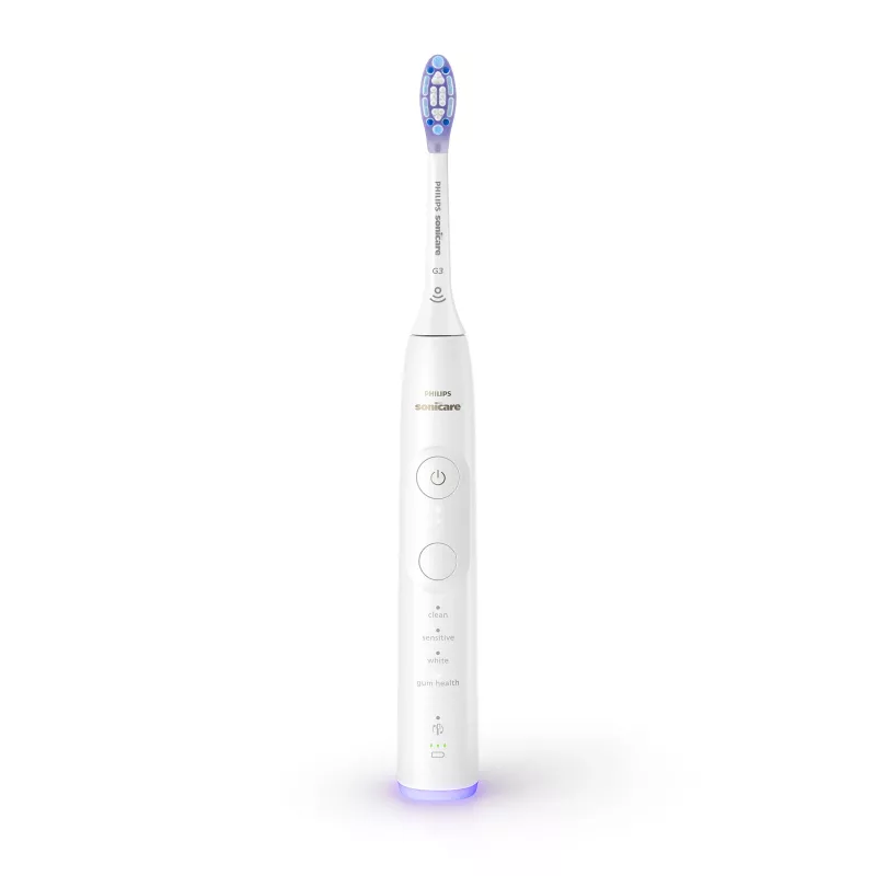 Sonic dantų šepetėlis Philips Series 7100 HX7420/01 — 62 000 judesių/min, 4 režimai, slėgio jutiklis, Bluetooth, įkraunamas (baltas)
