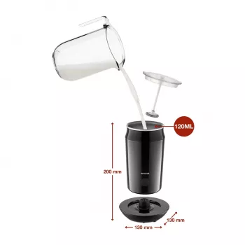 Pieno putotojas Philips CA6500/63 Juodas 0.12 L 500 W