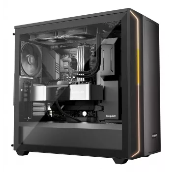 Viso viename skystas aušintuvas be quiet! PURE LOOP 3 — 140 mm ventiliatorius, juodas, tinka LGA 1150/1151/1155/1200/1700 ir AM4/AM5