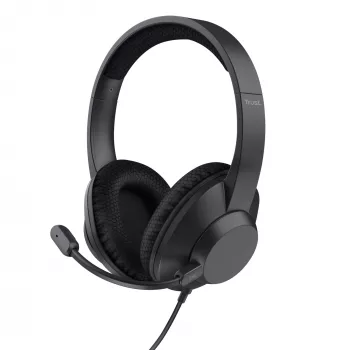 Trust Ayda Max ausinės laidinės antausinės skambučiams / muzikai USB-C / USB-A juodos