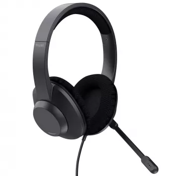 Trust Ayda Max ausinės laidinės antausinės skambučiams / muzikai USB-C / USB-A juodos
