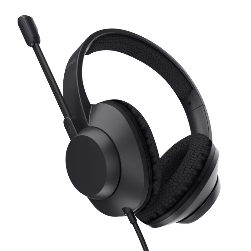 Trust Ayda Max ausinės laidinės antausinės skambučiams / muzikai USB-C / USB-A juodos