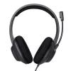 Trust Ayda Max ausinės laidinės antausinės skambučiams / muzikai USB-C / USB-A juodos