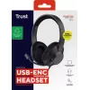 Trust Ayda Max ausinės laidinės antausinės skambučiams / muzikai USB-C / USB-A juodos