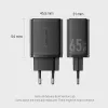 Vention FERW0-EU 65W spartusis sieninis kroviklis nešiojamam kompiuteriui, išmaniajam telefonui, planšetei, išmaniajam laikrodžiui, ausinėms, 2× USB-C, baltas