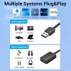 Vention 2 prievadų išorinė USB garso plokštė 0,15 m juoda 2.1 kanalai 16 bitų