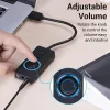 Vention USB 2.0 išorinis stereo garso adapteris su garsumo valdymu 0,15 m juodas ABS