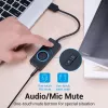 Vention USB 2.0 išorinis stereo garso adapteris su garsumo valdymu 0,15 m juodas ABS