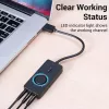 Vention USB 2.0 išorinis stereo garso adapteris su garsumo valdymu 0,15 m juodas ABS