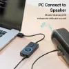 Vention USB 2.0 išorinis stereo garso adapteris su garsumo valdymu 0,15 m juodas ABS