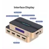 HDMI skirstytuvas Vention 1 į 4 4K@30Hz auksinis aliuminio lydinys