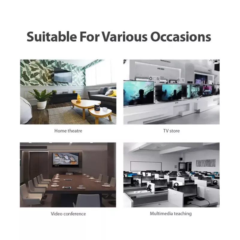HDMI skirstytuvas Vention 1 į 4 4K@30Hz auksinis aliuminio lydinys