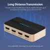 HDMI skirstytuvas Vention 1 į 4 4K@30Hz auksinis aliuminio lydinys