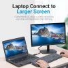 DisplayPort į HDMI adapteris Vention HBOB0, DisplayPort kištukas į HDMI lizdą, juodas, auksuoti kontaktai