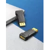 DisplayPort į HDMI adapteris Vention HBOB0, DisplayPort kištukas į HDMI lizdą, juodas, auksuoti kontaktai