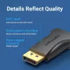 DisplayPort į HDMI adapteris Vention HBOB0, DisplayPort kištukas į HDMI lizdą, juodas, auksuoti kontaktai