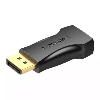 DisplayPort į HDMI adapteris Vention HBOB0, DisplayPort kištukas į HDMI lizdą, juodas, auksuoti kontaktai