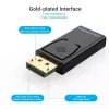 Vention HBKB0 DisplayPort į HDMI adapteris — DP kištukas į HDMI lizdą, juodas, auksuoti kontaktai