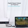 Vention HBKB0 DisplayPort į HDMI adapteris — DP kištukas į HDMI lizdą, juodas, auksuoti kontaktai