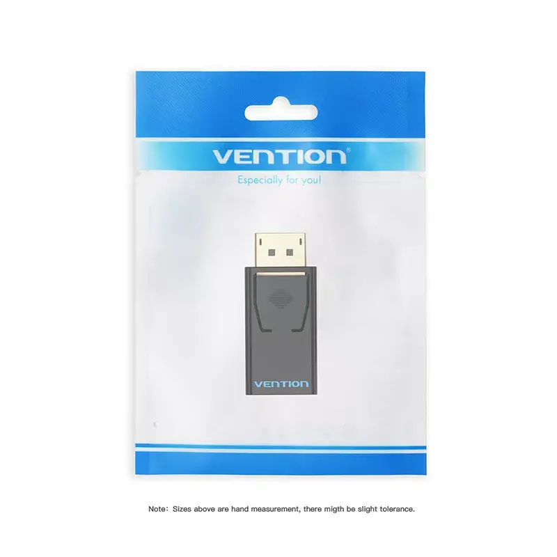 Vention HBKB0 DisplayPort į HDMI adapteris — DP kištukas į HDMI lizdą, juodas, auksuoti kontaktai