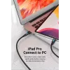 USB adapteris Vention CDWB0 USB 2.0 vyriškas (USB-A) į moterišką USB-C, juodas PVC