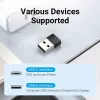 USB adapteris Vention CDWB0 USB 2.0 vyriškas (USB-A) į moterišką USB-C, juodas PVC
