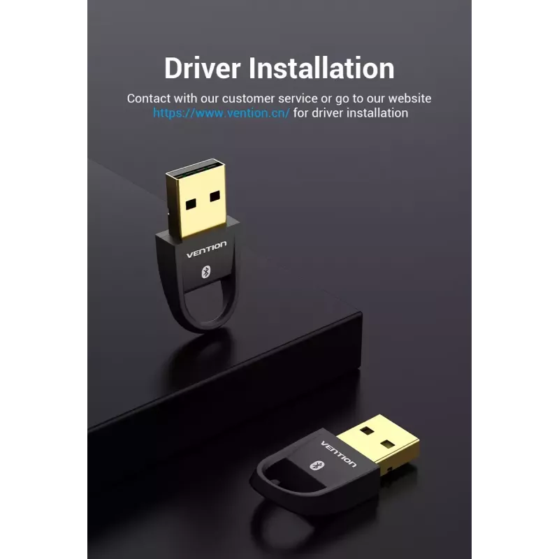 USB Bluetooth 5.0 adapteris Vention CDSB0 juodas