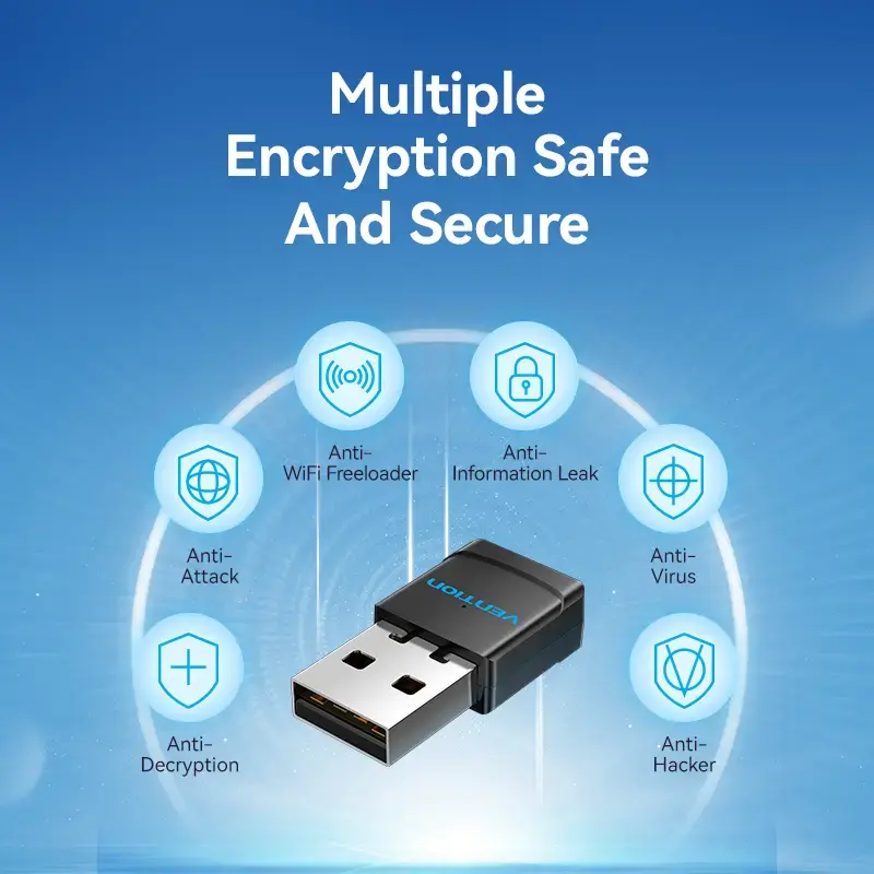 Vention KDSB0 USB Wi-Fi adapteris, dviejų dažnių (2,4G/5G)