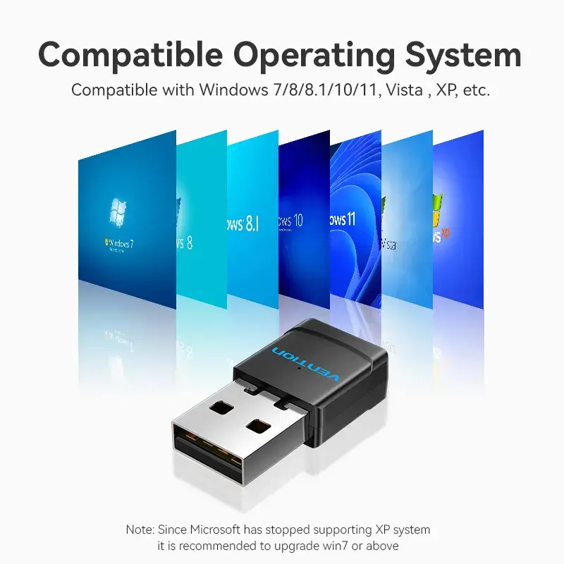 Vention KDSB0 USB Wi-Fi adapteris, dviejų dažnių (2,4G/5G)