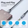 Vention USB-C į 3,5 mm ausinių lizdo adapteris BGMHA, USB Type-C kištukas į 3,5 mm lizdą, 0,1 m, pilkas