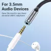Vention USB-C į 3,5 mm ausinių lizdo adapteris BGMHA, USB Type-C kištukas į 3,5 mm lizdą, 0,1 m, pilkas