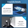 USB 2.0 3 prievadų šakotuvas su Ethernet adapteriu Vention, 100M, juodas
