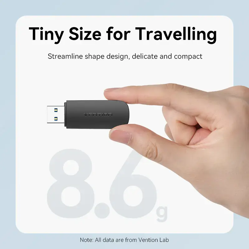Vention 2-in-1 USB 3.2 Gen 1 (USB 3.0) kortelių skaitytuvas – SD ir MicroSD, juodas, kompaktiškas