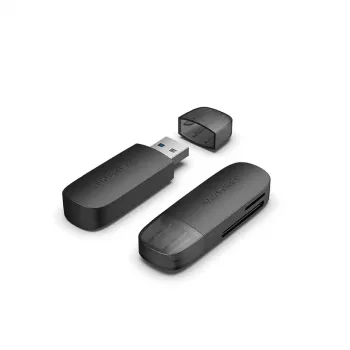 Vention 2-in-1 USB 3.2 Gen 1 (USB 3.0) kortelių skaitytuvas – SD ir MicroSD, juodas, kompaktiškas