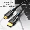 Vention 8K HDMI laidas 2 m juodas 48 Gbit/s HDMI 2.1