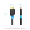 HDMI kabelis Vention 2.0 10 m Juodas, HDMI A tipo kištukas–kištukas, 18 Gbit/s, 4K@60Hz, ARC, HDR