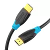 HDMI kabelis Vention 2.0 10 m Juodas, HDMI A tipo kištukas–kištukas, 18 Gbit/s, 4K@60Hz, ARC, HDR