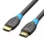 HDMI kabelis Vention 2.0 10 m Juodas, HDMI A tipo kištukas–kištukas, 18 Gbit/s, 4K@60Hz, ARC, HDR