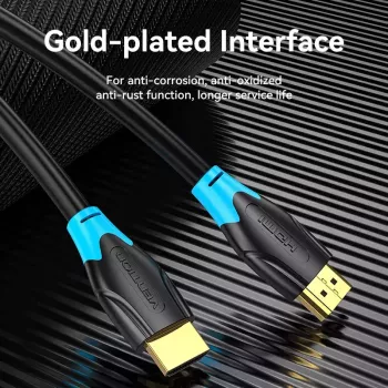 HDMI kabelis Vention 1M Juodas 18 Gbit/s 2.0