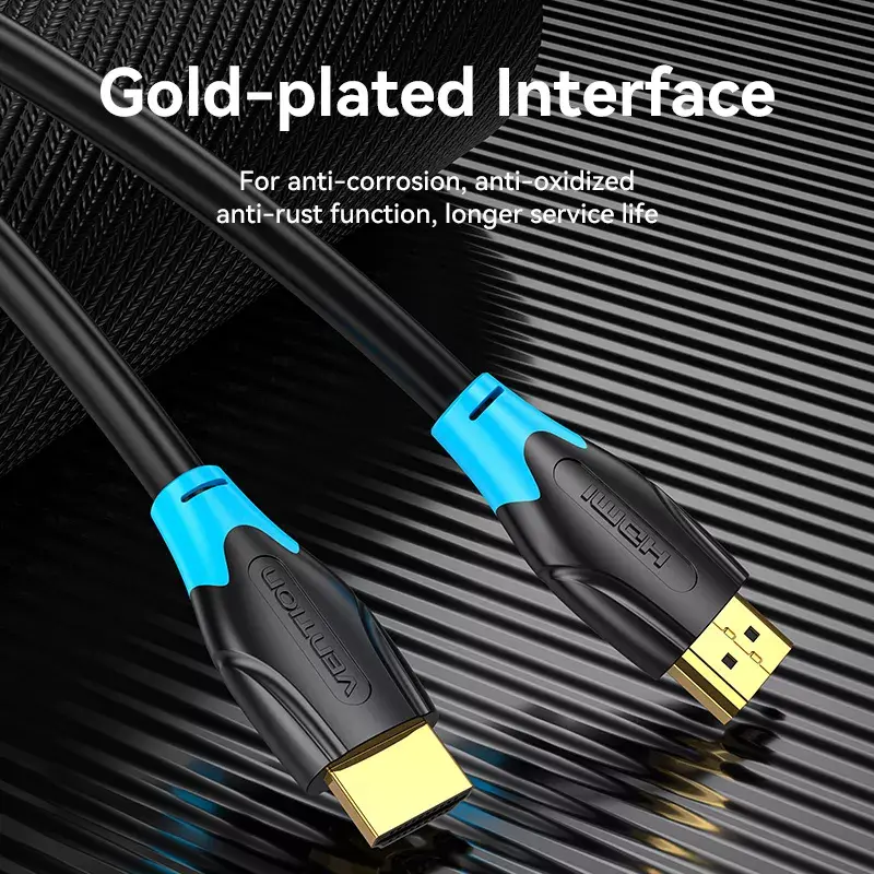 HDMI kabelis Vention 1M Juodas 18 Gbit/s 2.0