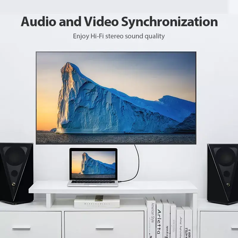 Vention nešiojamas HDMI kabelis 0,5 m juodas HDMI 2.0 18 Gbit/s