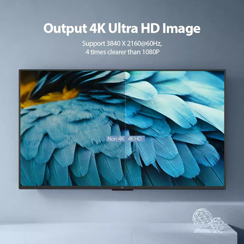 Vention nešiojamas HDMI kabelis 0,5 m juodas HDMI 2.0 18 Gbit/s