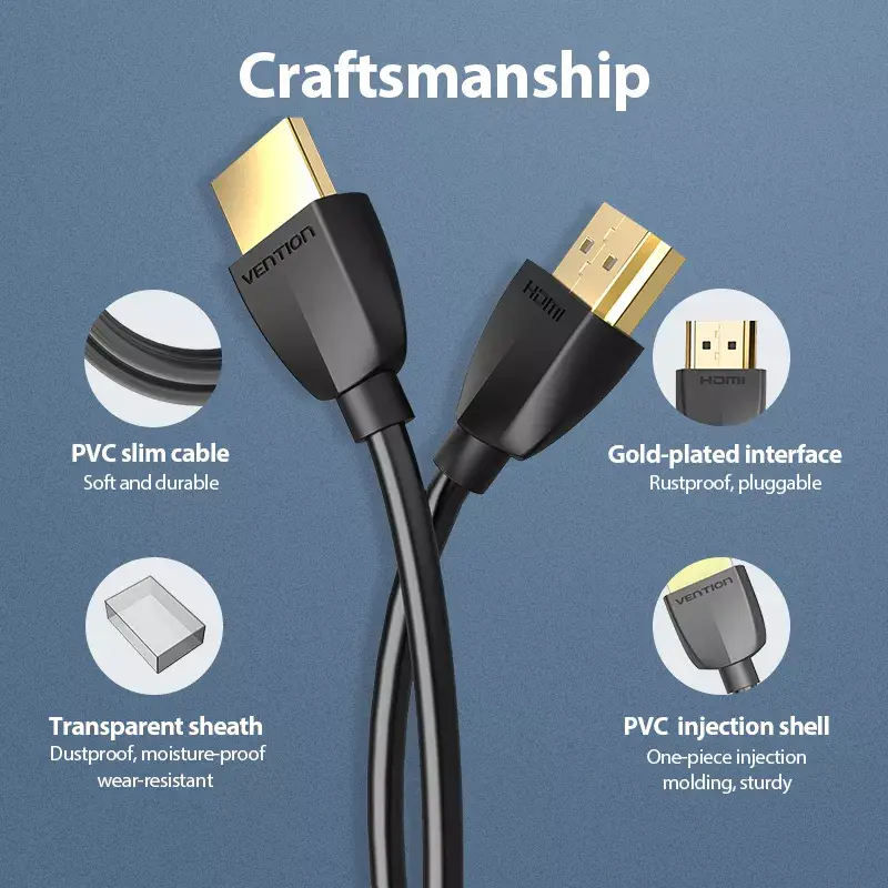 Vention AAIBF HDMI kabelis, 1 m