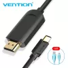 Vention USB-C į HDMI laidas 2 m juodas